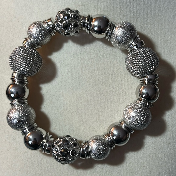 Silver Stretch Bracelet - Picture 1 of 5
